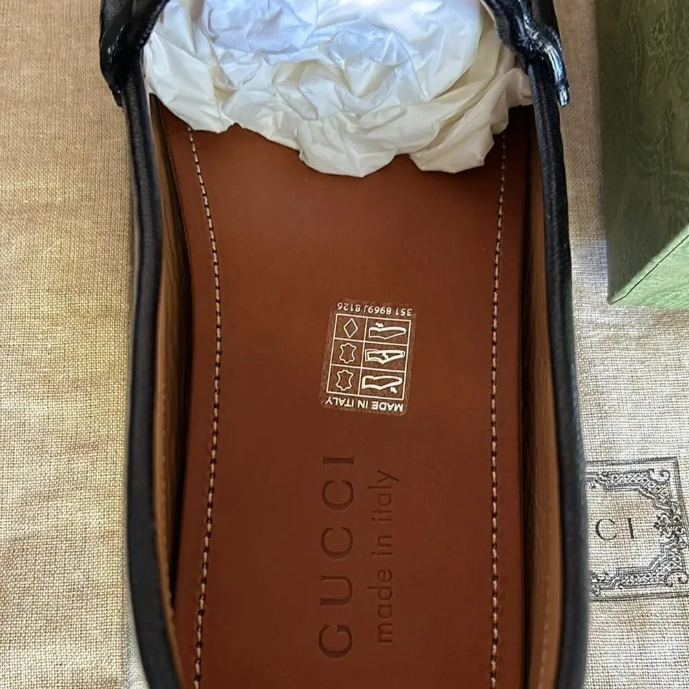 GUCCI Horsebit Moccasin Quentin moccasin driving loafer G11 US 11.5 752621 D3V00